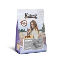Сухой корм для кошек породы Британская короткошерстная KARMY British Shorthair Adult Индейка 400 г