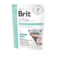 Сухой корм для кошек при струвитном типе МКБ BRIT VDC Struvite беззерновой Курица Горох 400 г