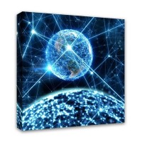 Картина Симфония Энергия космоса 1-047, 40х40 см