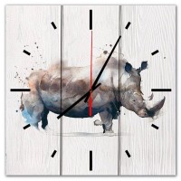 Настенные часы Дом Корлеоне Носорог 30х30 см