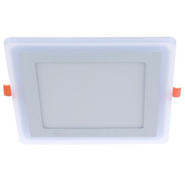 Светильник встраиваемый светодиодный Gauss Backlight BL124 квадратный 12/4 Вт 3000 K, алюминий/акрил, цвет белый