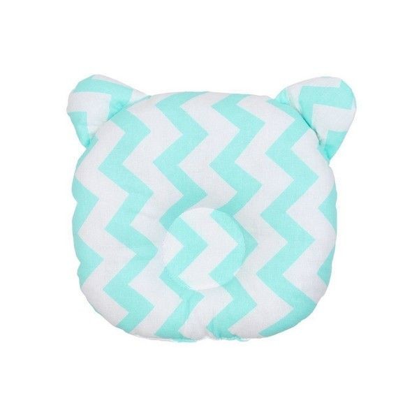 Подушка анатомическая AmaroBaby First Pillow Зигзаг AMARO-40FP-ZM, 22х22 см, холлофайбер