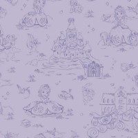 Обои бумажные York Disney II фиолетовые 0.53 м DS7631