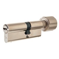 Цилиндр Abus D12 NIS, 40х30 мм, ключ/вертушка, цвет никель