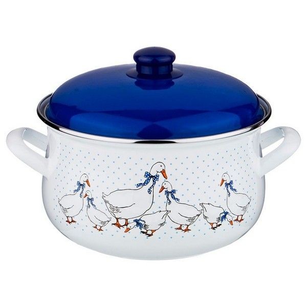 Кастрюля Agness Гуси 951-034, 6 л