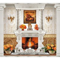 Фотообои DeliceDecor Камин «Очарование» Ф 002 300х270 см