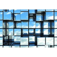 Фотообои WonderWall Кубы хром 285 420х280см