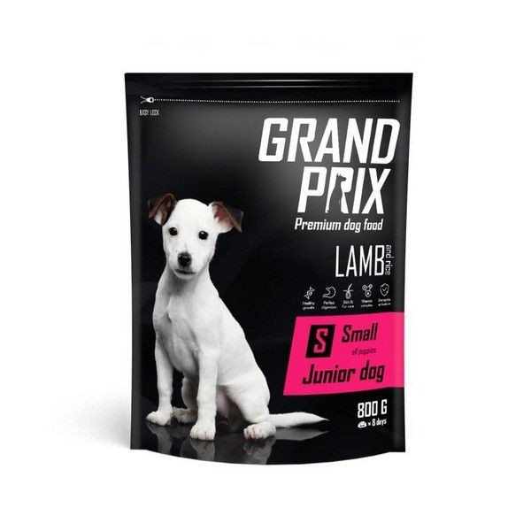 Сухой корм для щенков мелких и миниатюрных пород GRAND PRIX Ягненок 800 г