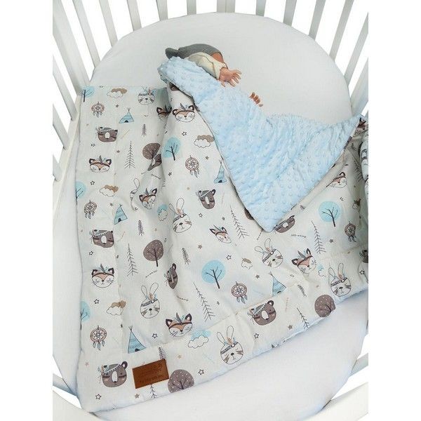 Плед AmaroBaby Растем вместе Индейцы AMARO-62RV-In, 85х95 см