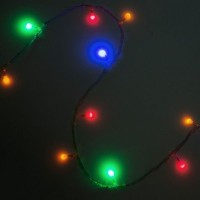 Электрогирлянда комнатная «Нить» 20 м 200 LED мультисвет