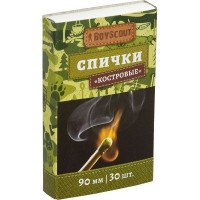 Спички костровые Boyscout 90 мм, 30 шт.