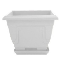 Горшок цветочный Петуния 18x11x18 см v2 л пластик белый