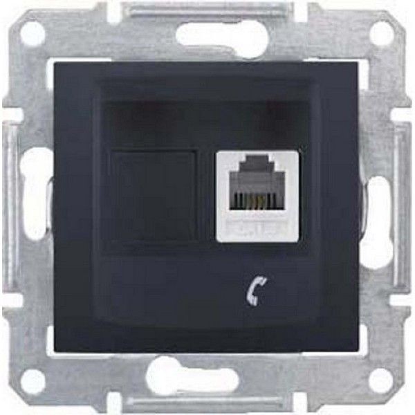 Розетка телефонная Schneider Electric SEDNA SDN4101170