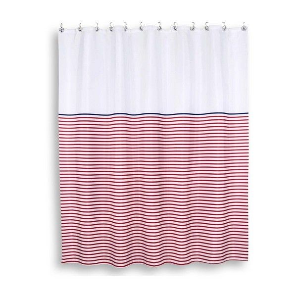 Шторка для ванной комнаты Moroshka Maritime light red xx006-10 180x200см