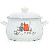 Кастрюля Эстет Влюбленные коты 4.5 л