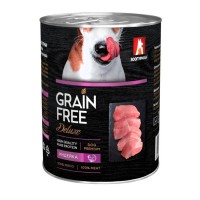 Влажный корм для собак ЗООГУРМАН «GRAIN FREE», Индейка, 350г