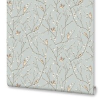 Обои флизелиновые Euro Decor Julie зелёные 1.06 м 7007-04