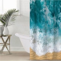 Шторка для ванной Этель Waves 5494674, 145х180 см