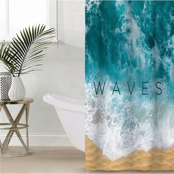 Шторка для ванной Этель Waves 5494674, 145х180 см