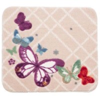 Коврик для ванной Confetti Bella 50Х57см Butterfly Plaid (Красный)