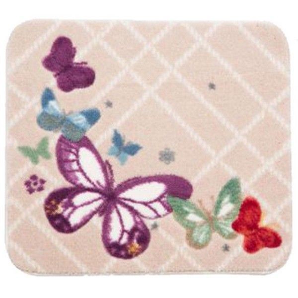 Коврик для ванной Confetti Bella 50Х57см Butterfly Plaid (Красный)