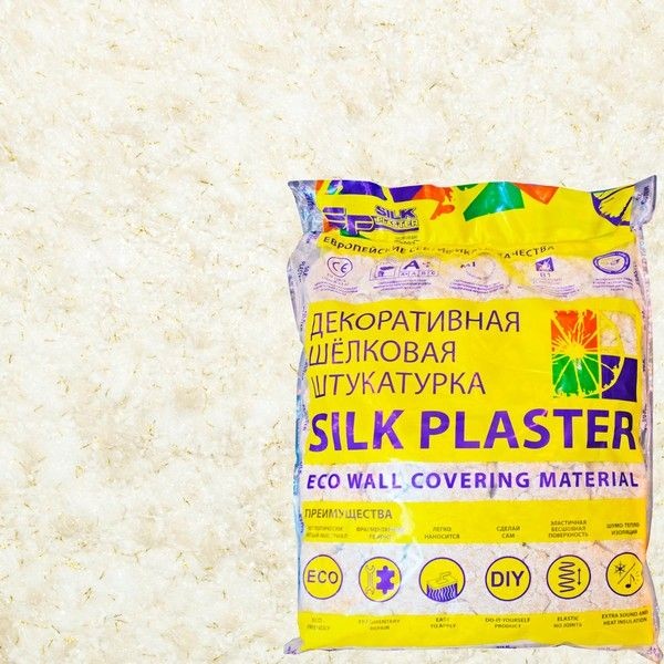 Жидкие обои Silk Plaster Эко Лайн 765 0.8 кг цвет жёлтый