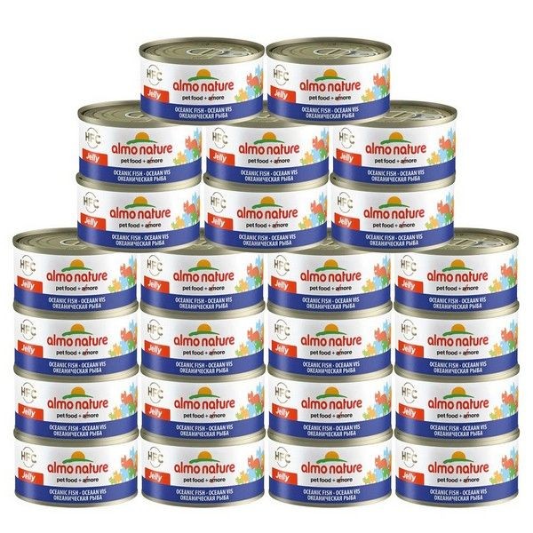 Консервы для кошек ALMO NATURE Legend Океаническая рыба 75 % мяса 70 г, 1 шт.