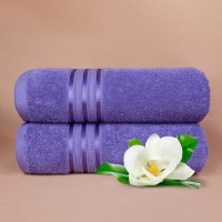 Набор банных полотенец Harmonika цвет: сиреневый (70х130 см - 2 шт) br35693
