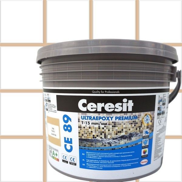 Затирка эпоксидная Ceresit CE89 цвет тоффи 2.5 кг