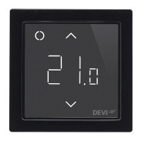 Терморегулятор DEVIreg™ Smart интеллектуальный с Wi-Fi, черный, 16А