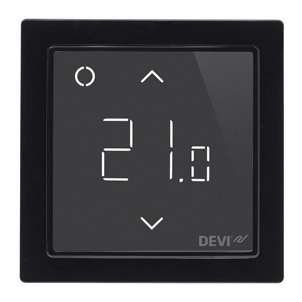 Терморегулятор DEVIreg™ Smart интеллектуальный с Wi-Fi, черный, 16А