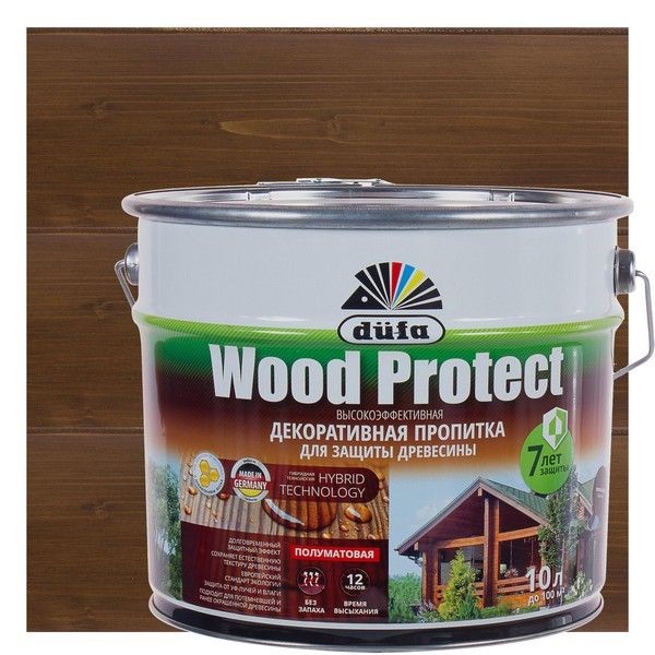 Антисептик Wood Protect цвет палисандр 10 л