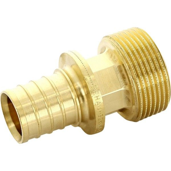 Соединитель Rehau RX plus 32 мм х 1.1/4 "34;, наружняя резьба, бронза 456322