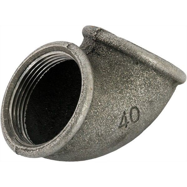 Колено, внутренняя резьба, 1.1/2 "34;, чугун, цвет чёрный