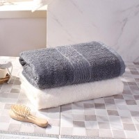 Полотенце для лица Harmonika Bamboo Цвет: Ванильный Лёд, Пепельный Серый (50х80 см - 2 шт) br34054
