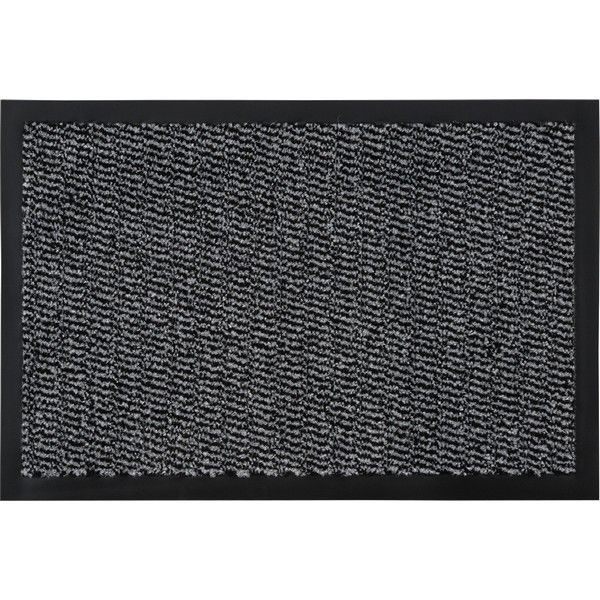Коврик «Step» полипропилен 40x60 см цвет серый