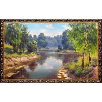 Картина на холсте Русская коллекция Лесная свежесть, 68х108 см
