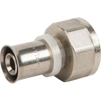 Пресс-муфта Valtec, внутренняя резьба, 3/4 "34;x16 мм, никелированная латунь VTm.202.N.001605