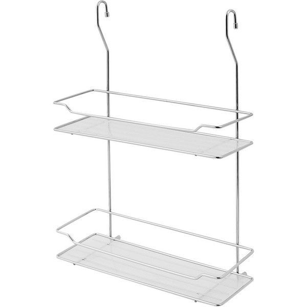Полка для рейлинга Stick двухъярусная 30x12.5x45 см, сталь, цвет серый