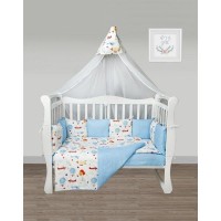 Комплект постельного белья Amarobaby Воздушный парад AMARO-3018-VP, 18 предметов