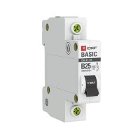 Выключатель автоматический EKF Basic mcb4729-1-25-B 1Р 230В 25А