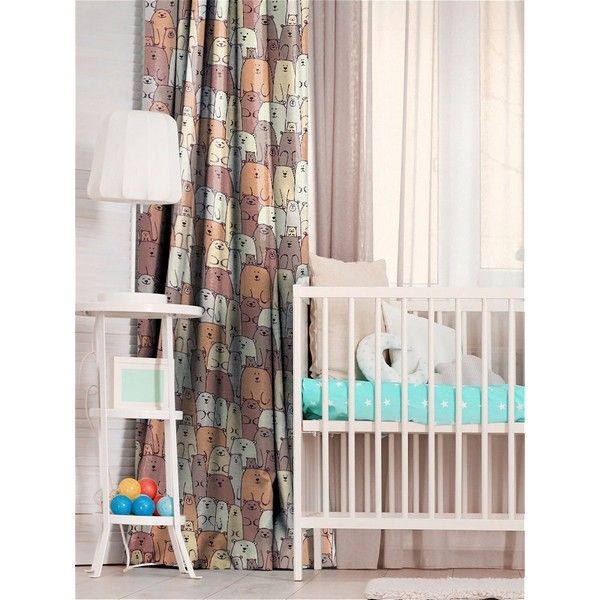 Штора Seasons Медведи 26583, 145х270 см