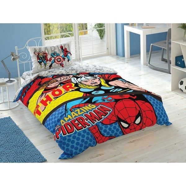 Комплект постельного белья полутораспальный TAC Disney Marvel Comics, ранфорс