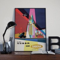 Постер Просто Постер Авиакомпания Sabena 50х70 см