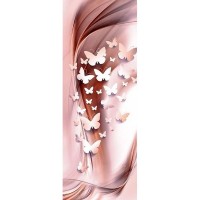 Фотообои DeliceDecor Бабочки 3D Ф 151 100х270 см