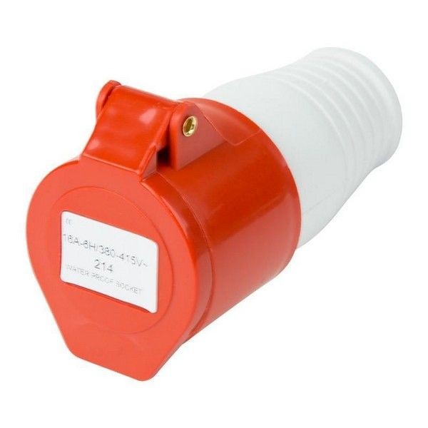 Розетка Rexant 214 переносная, 3Р+РЕ, 16А, 380В, IP44