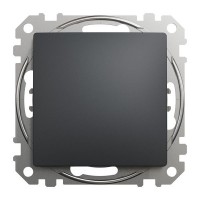 Выключатель встраиваемый Schneider Electric Sedna Design 1 клавиша, цвет антрацит