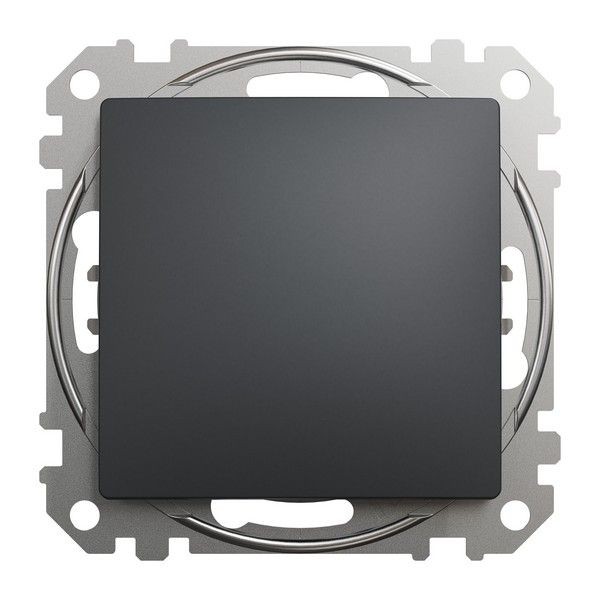 Выключатель встраиваемый Schneider Electric Sedna Design 1 клавиша, цвет антрацит