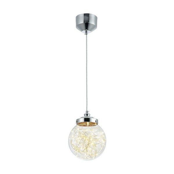 Подвесной светильник Freya Isabel FR6157-PL-9W-TR, LED белый свет 4.50 м² цвет серебряный