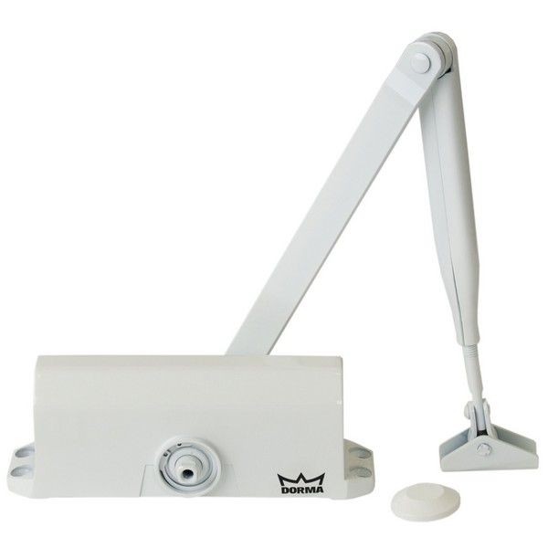 Доводчик дверной Dorma TS-77 EN3, до 60 кг, алюминий, цвет белый